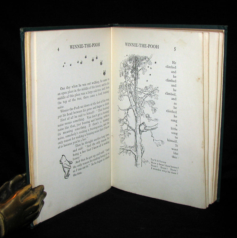 1926 First UK Edition - A. A. Milne & Ernest H. Shepard - WINNIE-THE-POOH with dust jacket!