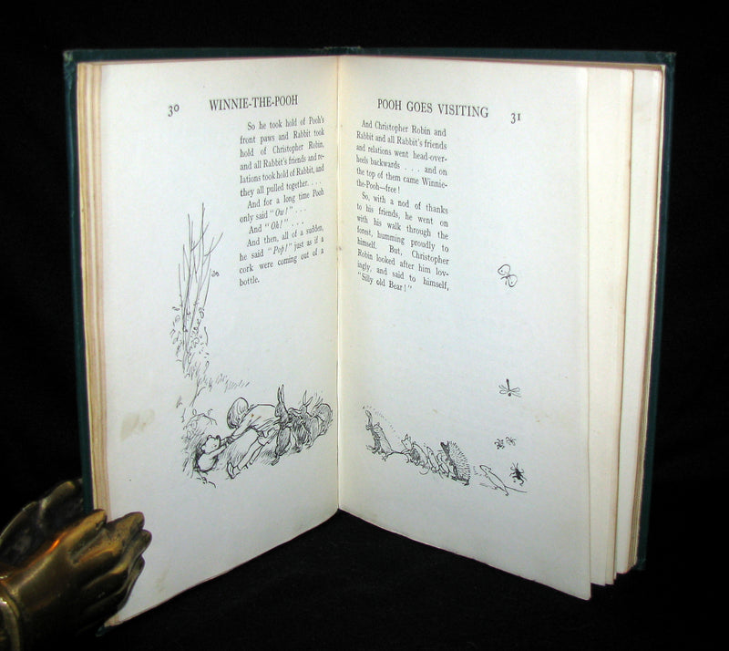 1926 First UK Edition - A. A. Milne & Ernest H. Shepard - WINNIE-THE-POOH with dust jacket!