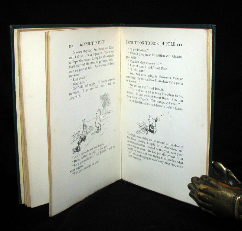 1926 First UK Edition - A. A. Milne & Ernest H. Shepard - WINNIE-THE-POOH with dust jacket!