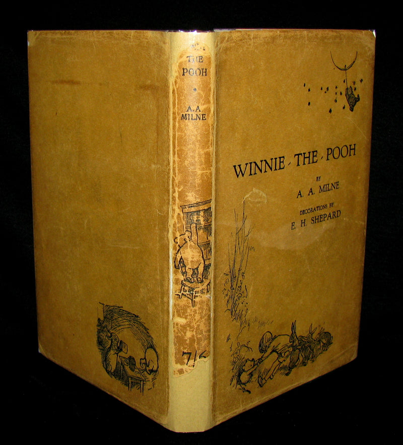 1926 First UK Edition - A. A. Milne & Ernest H. Shepard - WINNIE-THE-POOH with dust jacket!
