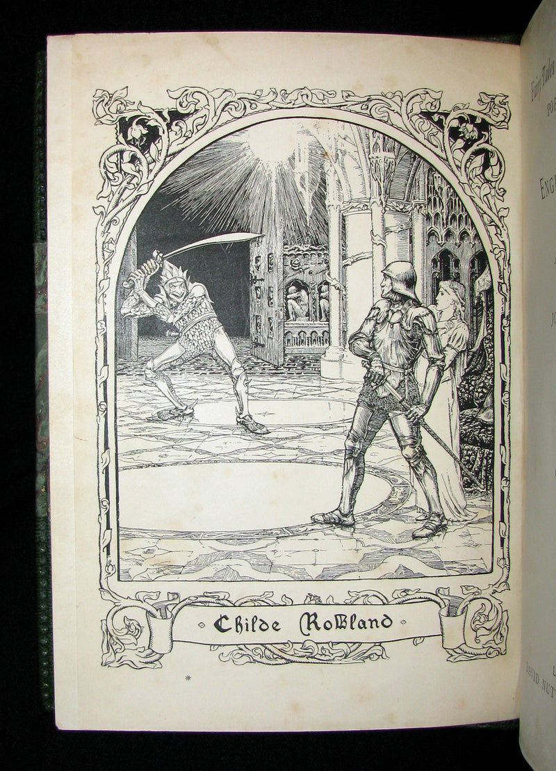 1895 Scarce Book - Exquisite binding - English Fairy Tales by Joseph Jacobs illustrated