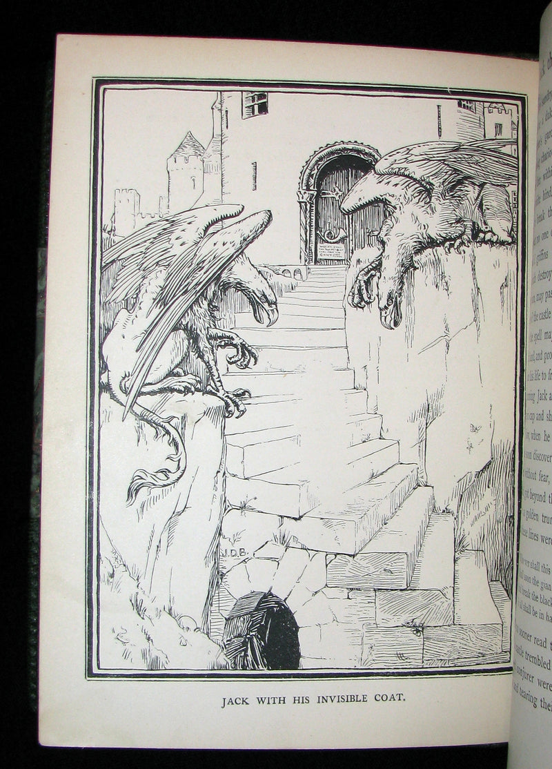 1895 Scarce Book - Exquisite binding - English Fairy Tales by Joseph Jacobs illustrated