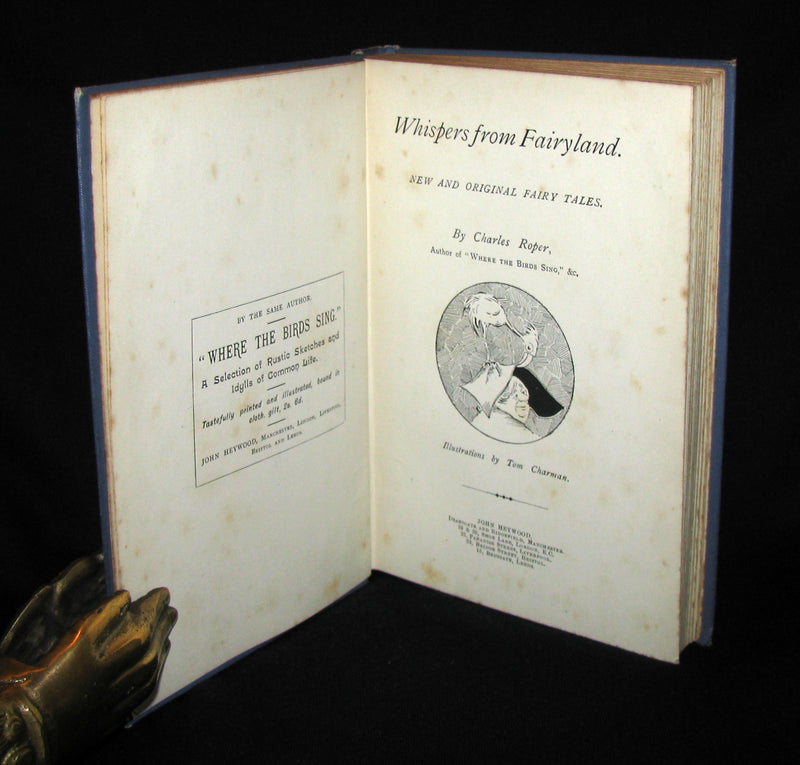 1890 Scarce Victorian Book - WHISPERS from the FAIRYLAND by Charles Roper