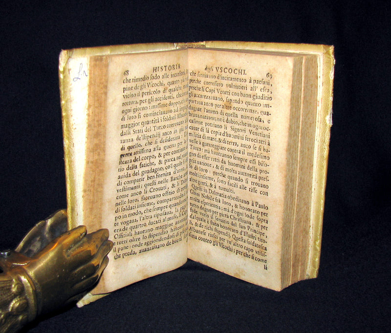 1683 Scarce Italian Book - History of the Uskoks - Croatian Pirates - Historia degli Uscochi