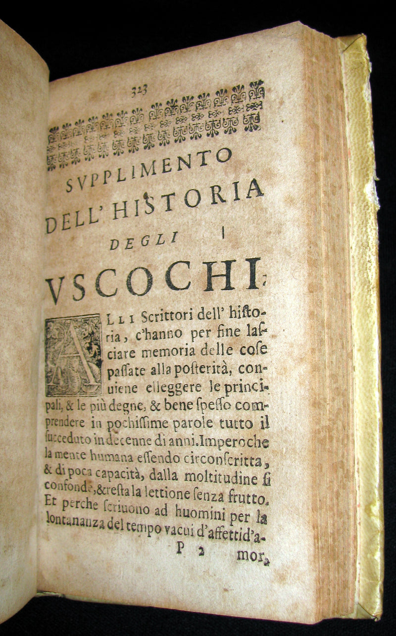 1683 Scarce Italian Book - History of the Uskoks - Croatian Pirates - Historia degli Uscochi