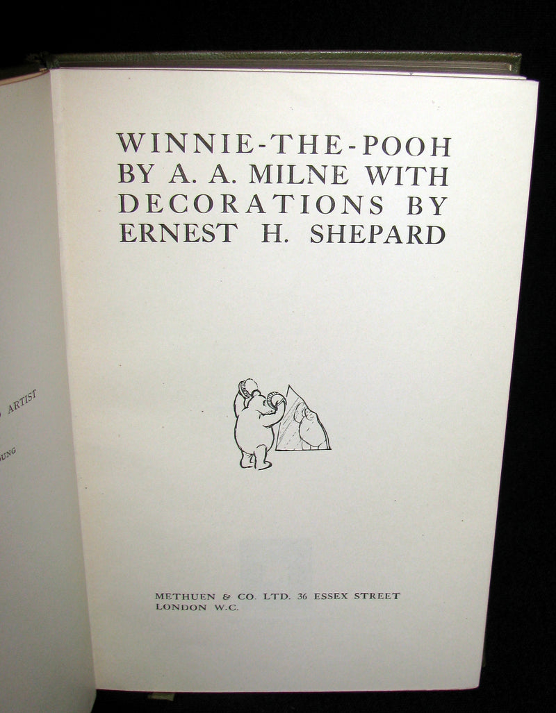 1926 First UK DELUXE Edition - A. A. Milne & Ernest H. Shepard - WINNIE-THE-POOH