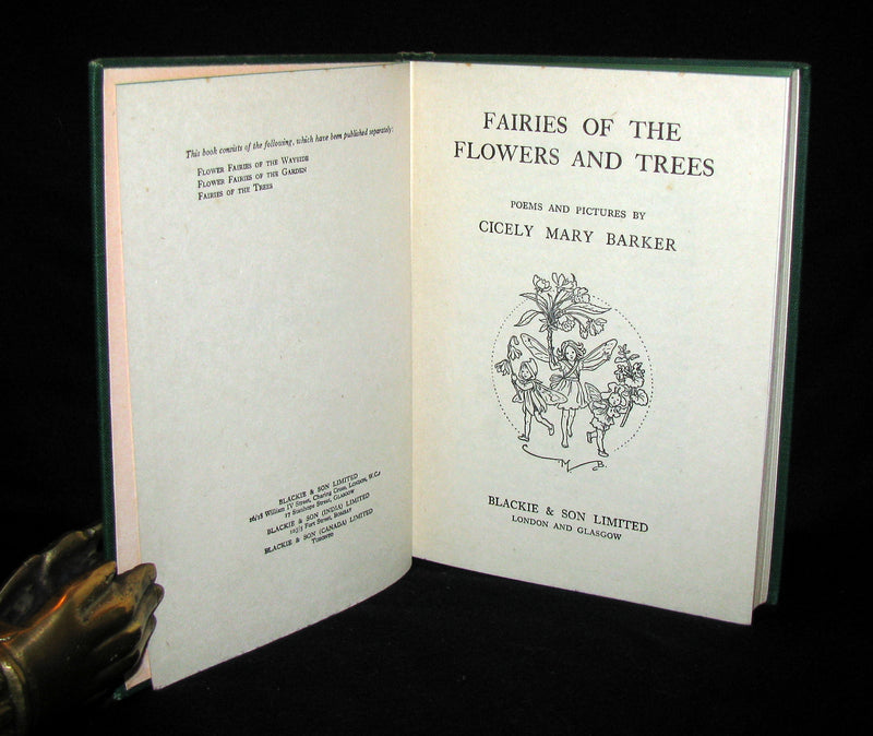 1950 - Cicely Mary Barker - FAIRIES OF THE FLOWERS AND TREES - 1stED with Dust Jacket