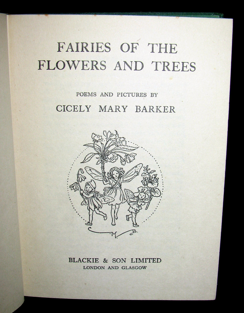1950 - Cicely Mary Barker - FAIRIES OF THE FLOWERS AND TREES - 1stED with Dust Jacket