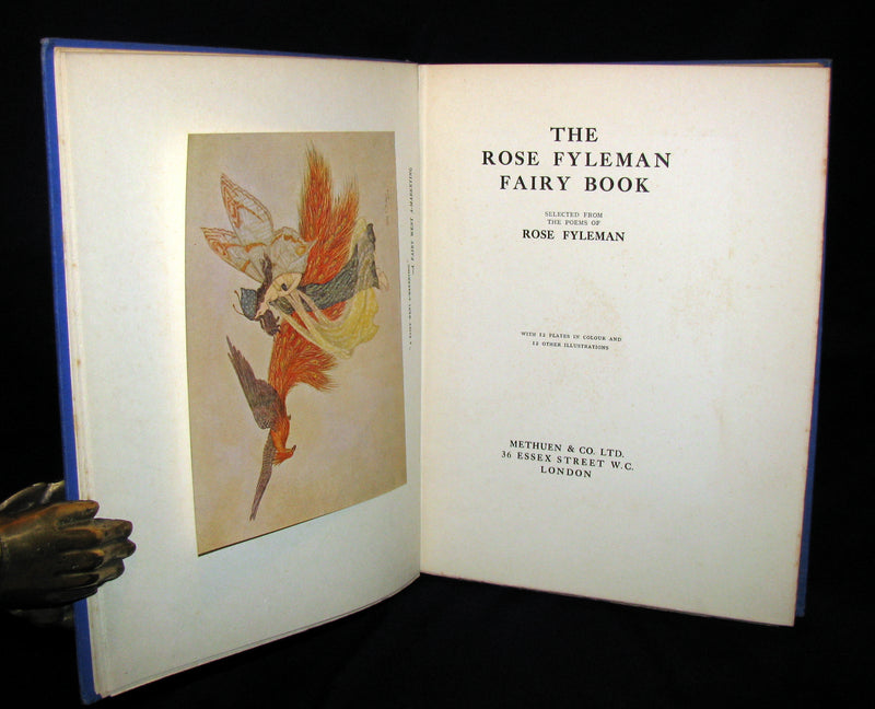 1923 Rare Book - The Rose Fyleman Fairy Book Illustrated by Hilda T. Miller. First Edition.