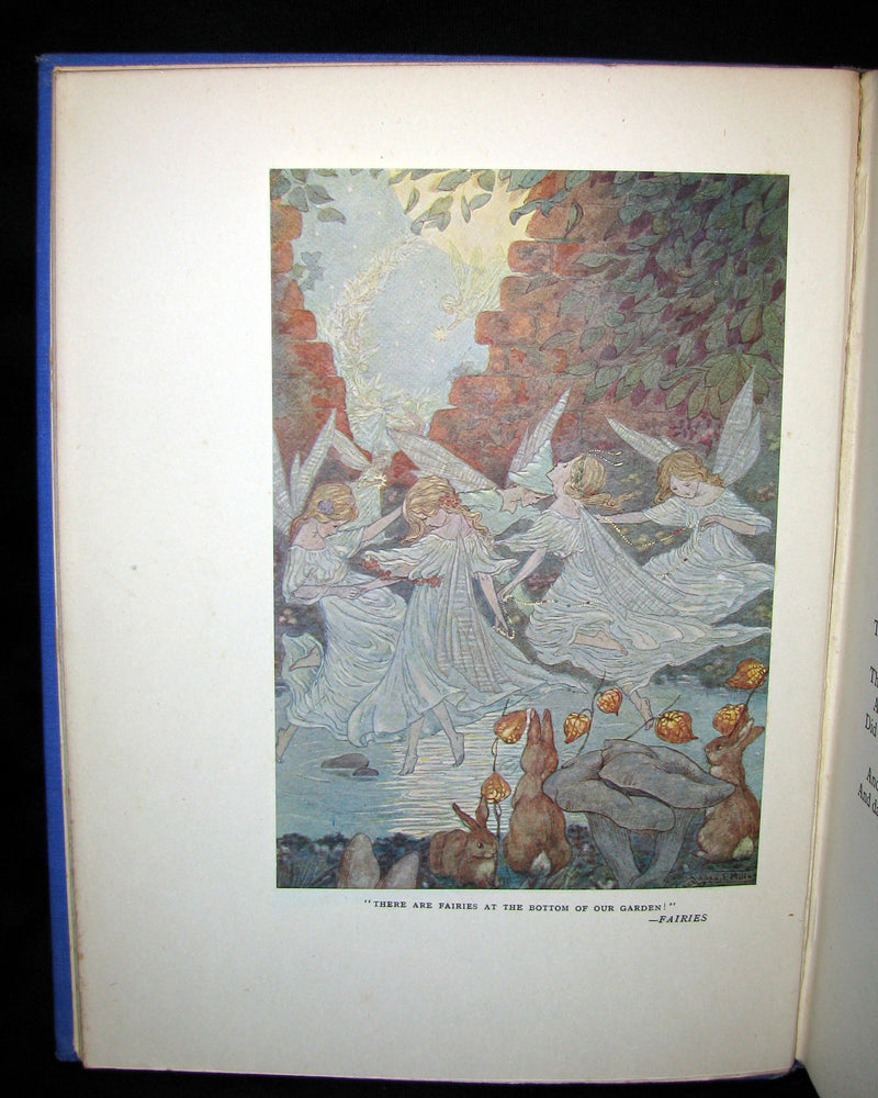 1923 Rare Book - The Rose Fyleman Fairy Book Illustrated by Hilda T. Miller. First Edition.