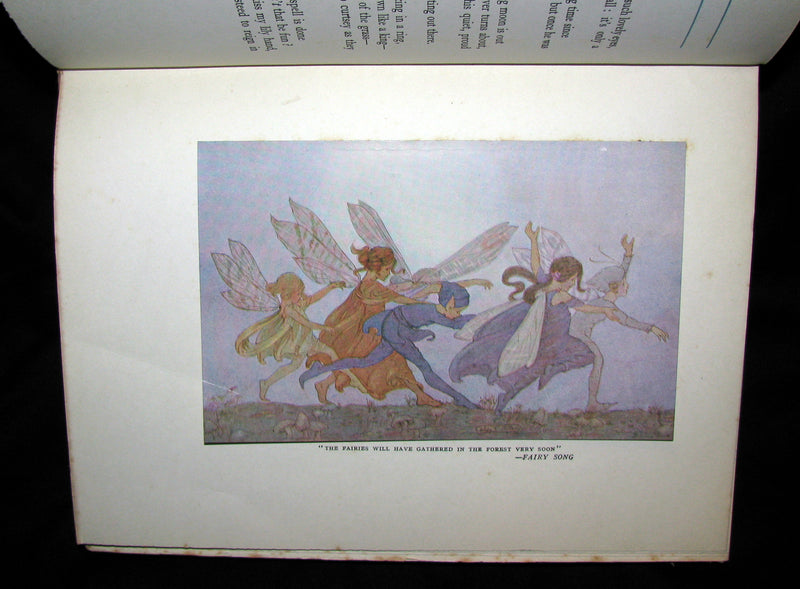 1923 Rare Book - The Rose Fyleman Fairy Book Illustrated by Hilda T. Miller. First Edition.