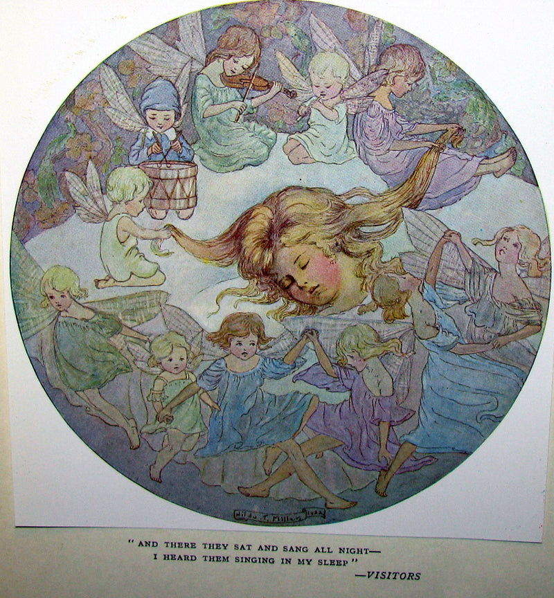 1923 Rare Book - The Rose Fyleman Fairy Book Illustrated by Hilda T. Miller. First Edition.