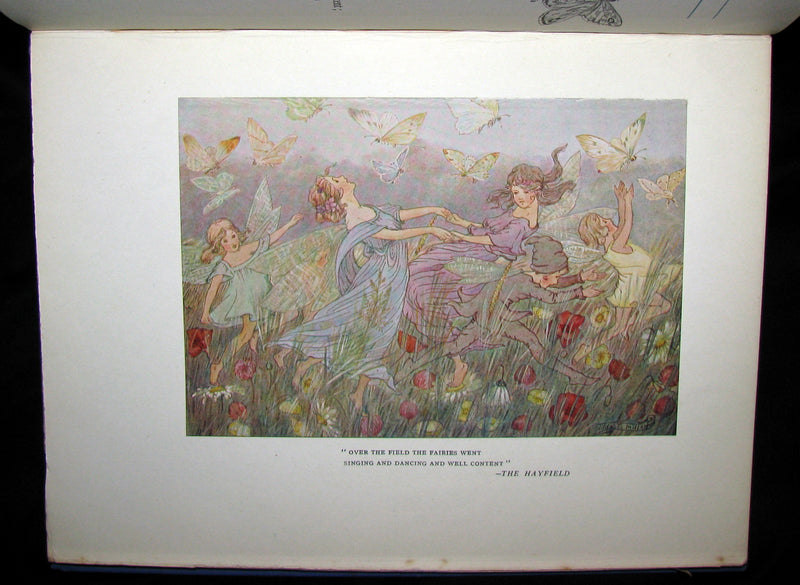 1923 Rare Book - The Rose Fyleman Fairy Book Illustrated by Hilda T. Miller. First Edition.