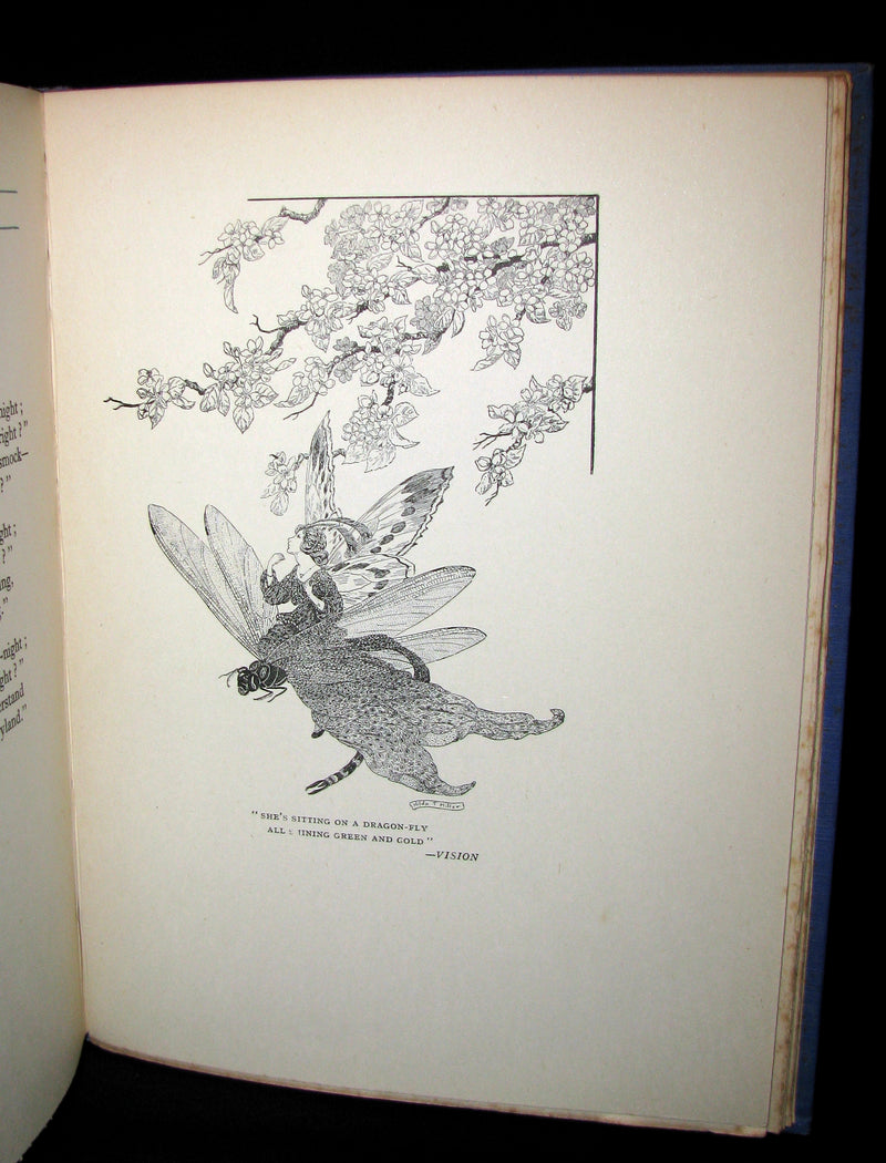 1923 Rare Book - The Rose Fyleman Fairy Book Illustrated by Hilda T. Miller. First Edition.