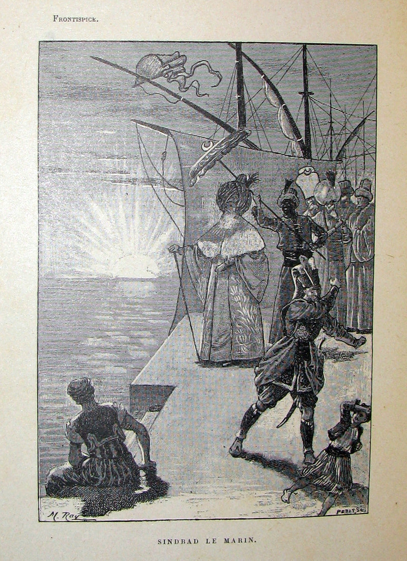 1890 Scarce illustrated French Book ~ Sinbad the Sailor - Sindbad le Marin - Conte Arabe
