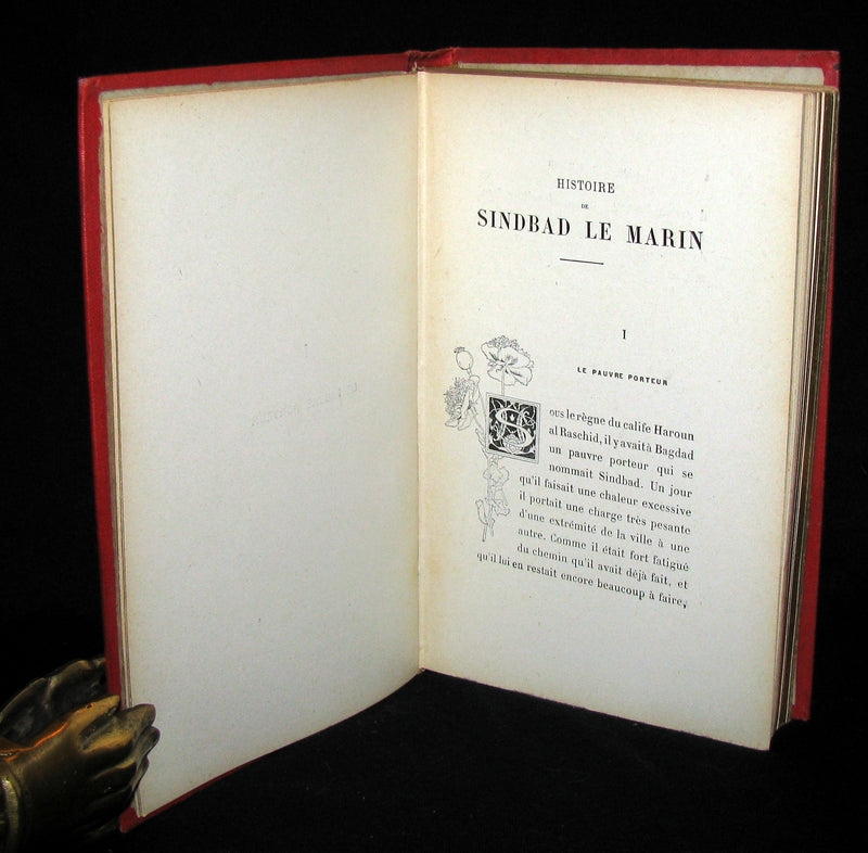1890 Scarce illustrated French Book ~ Sinbad the Sailor - Sindbad le Marin - Conte Arabe
