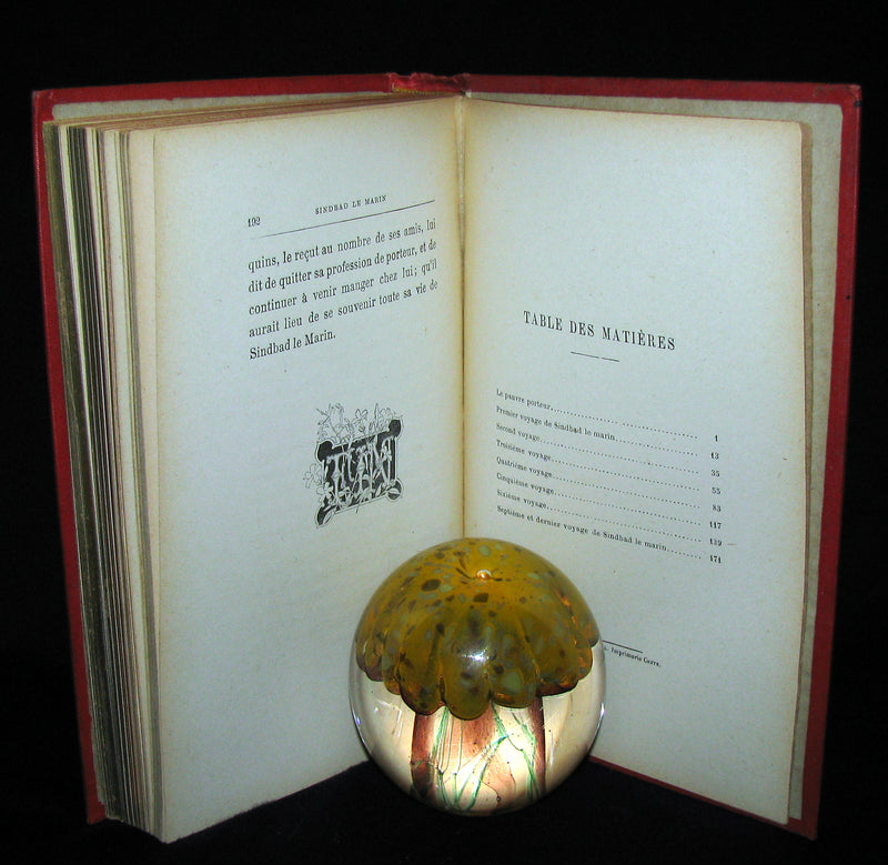 1890 Scarce illustrated French Book ~ Sinbad the Sailor - Sindbad le Marin - Conte Arabe