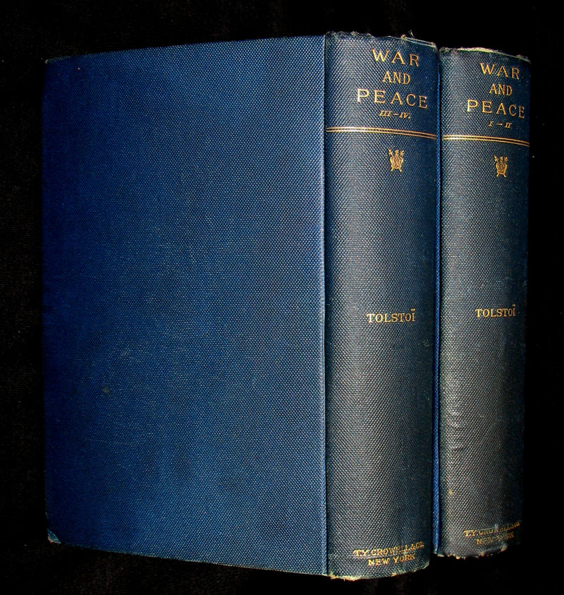 1889 Rare early edition Bookset - War and Peace  by Leo Tolstoy