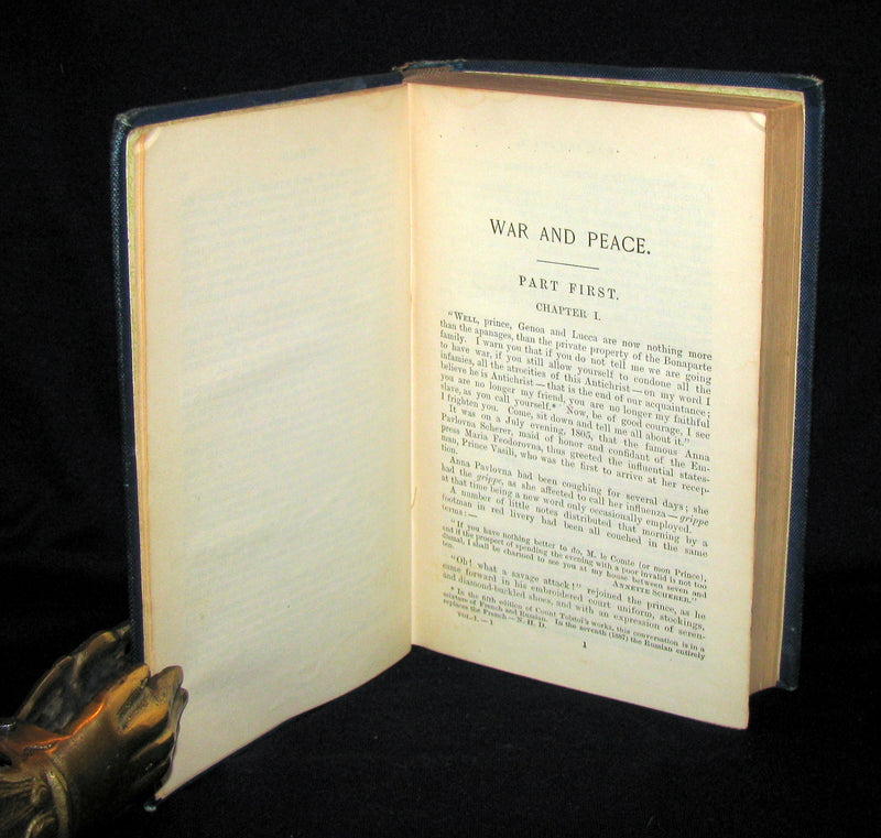 1889 Rare early edition Bookset - War and Peace  by Leo Tolstoy
