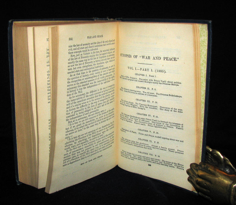 1889 Rare early edition Bookset - War and Peace  by Leo Tolstoy