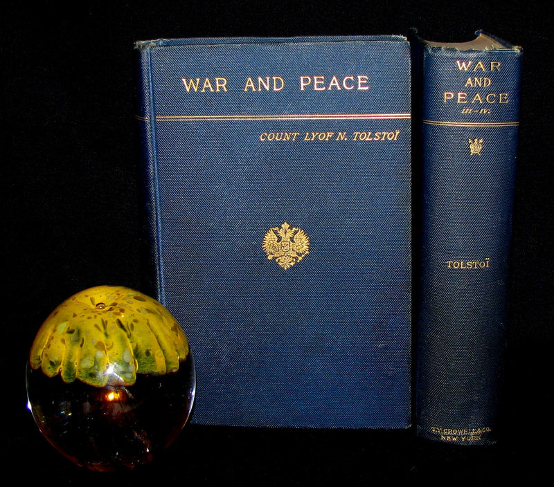 1889 Rare early edition Bookset - War and Peace  by Leo Tolstoy