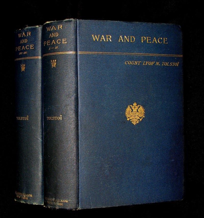1889 Rare early edition Bookset - War and Peace  by Leo Tolstoy
