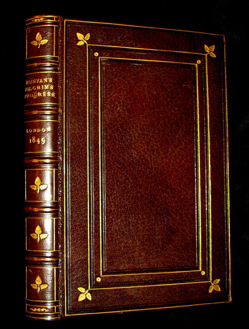 1849 Rare Francis Bedford Binding - The Pilgrim's Progress by John Bunyan.
