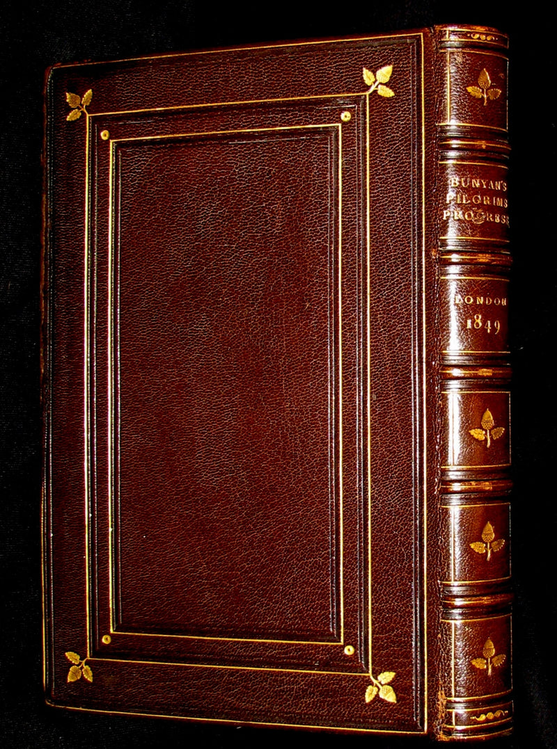 1849 Rare Francis Bedford Binding - The Pilgrim's Progress by John Bunyan.