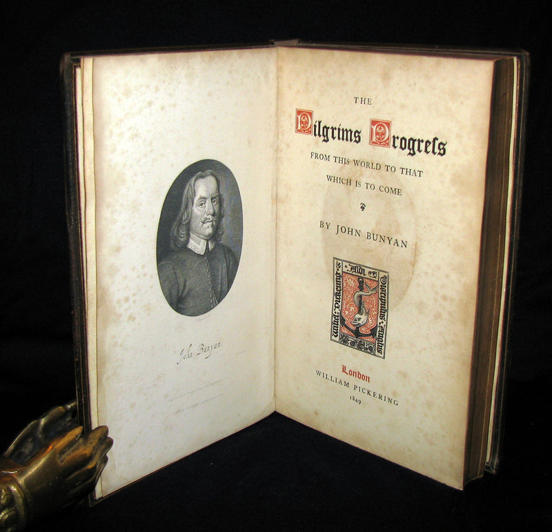 1849 Rare Francis Bedford Binding - The Pilgrim's Progress by John Bunyan.