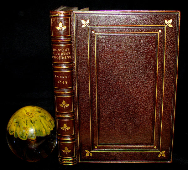 1849 Rare Francis Bedford Binding - The Pilgrim's Progress by John Bunyan.