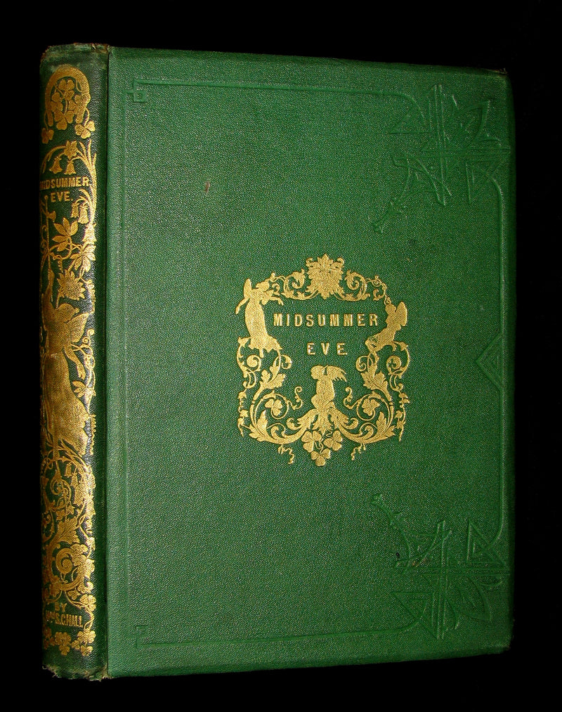 1870 Scarce Victorian signed Book - Midsummer Eve : a fairy tale of loving and being loved