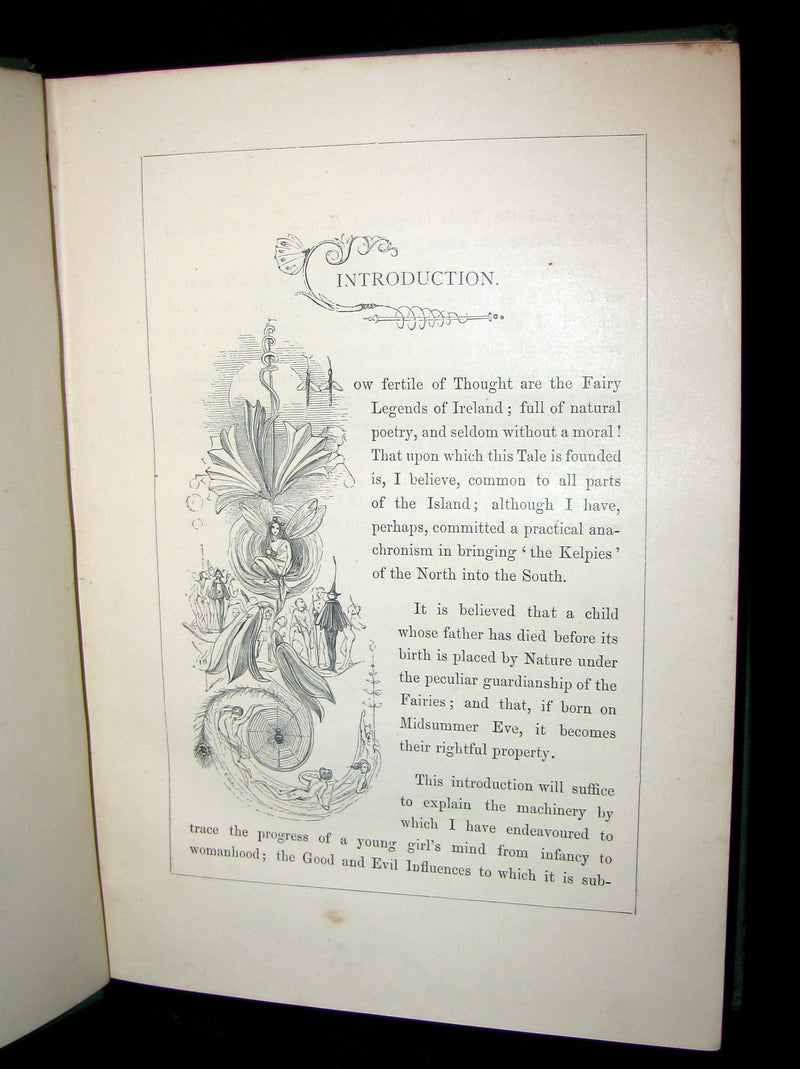 1870 Scarce Victorian signed Book - Midsummer Eve : a fairy tale of loving and being loved