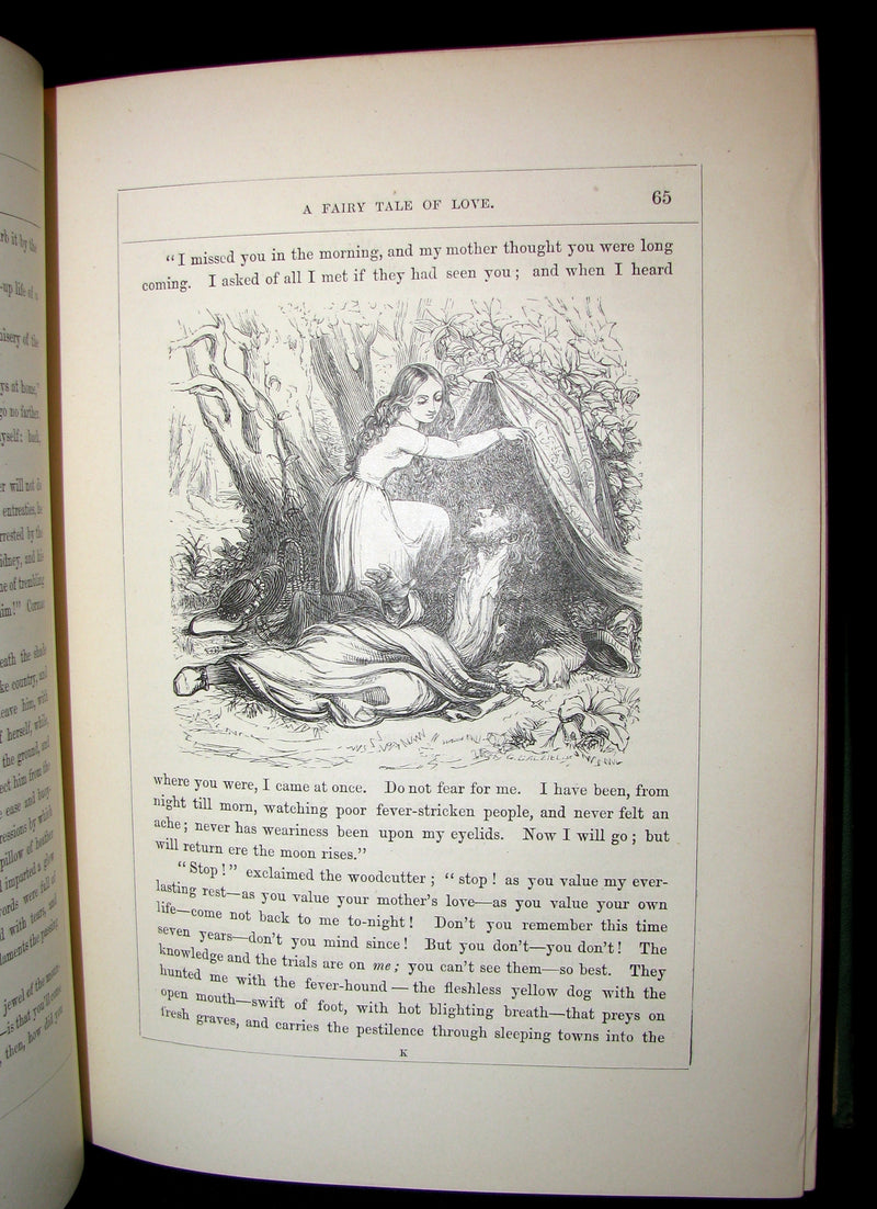 1870 Scarce Victorian signed Book - Midsummer Eve : a fairy tale of loving and being loved