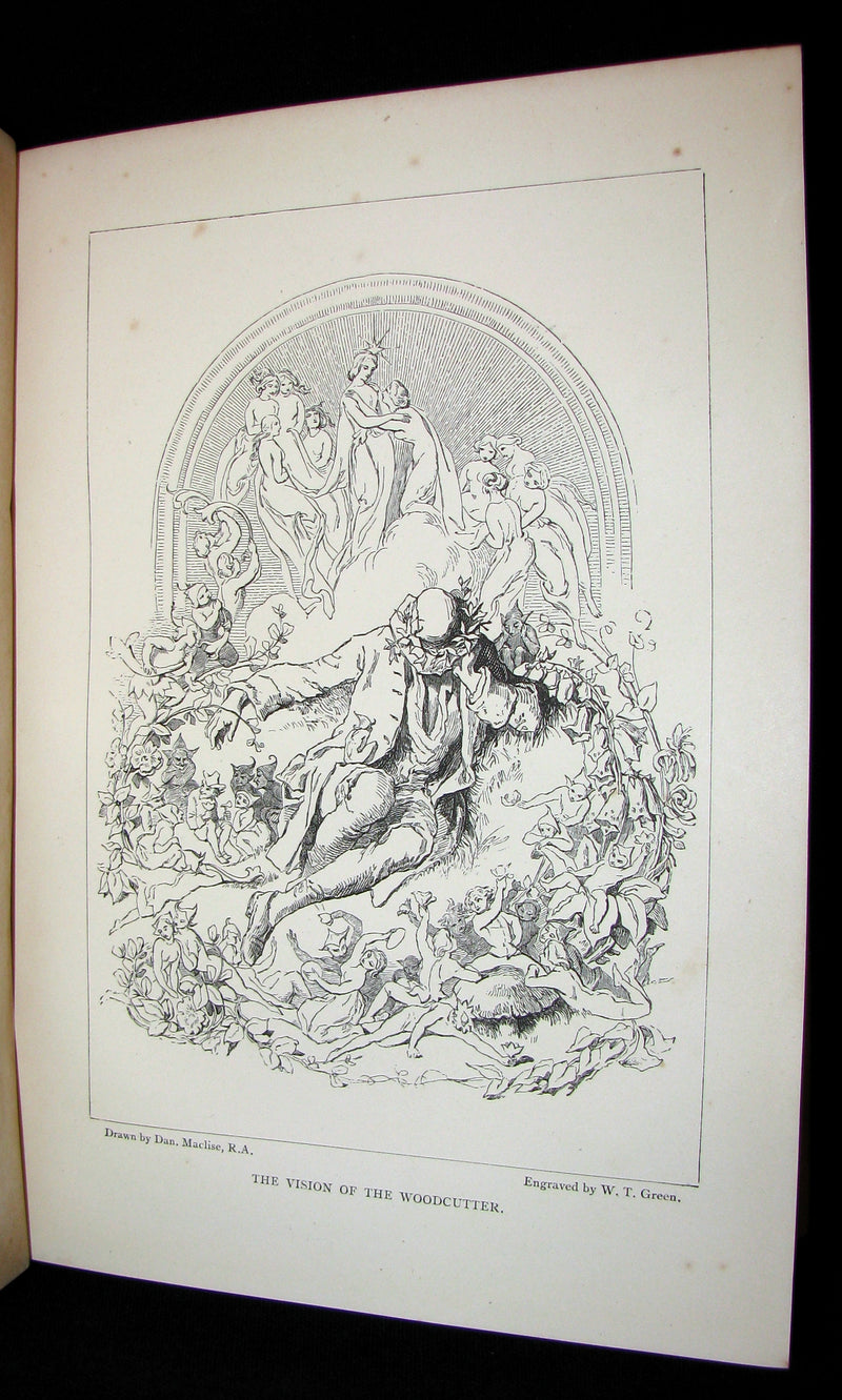 1870 Scarce Victorian signed Book - Midsummer Eve : a fairy tale of loving and being loved