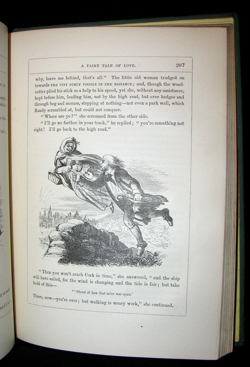 1870 Scarce Victorian signed Book - Midsummer Eve : a fairy tale of loving and being loved