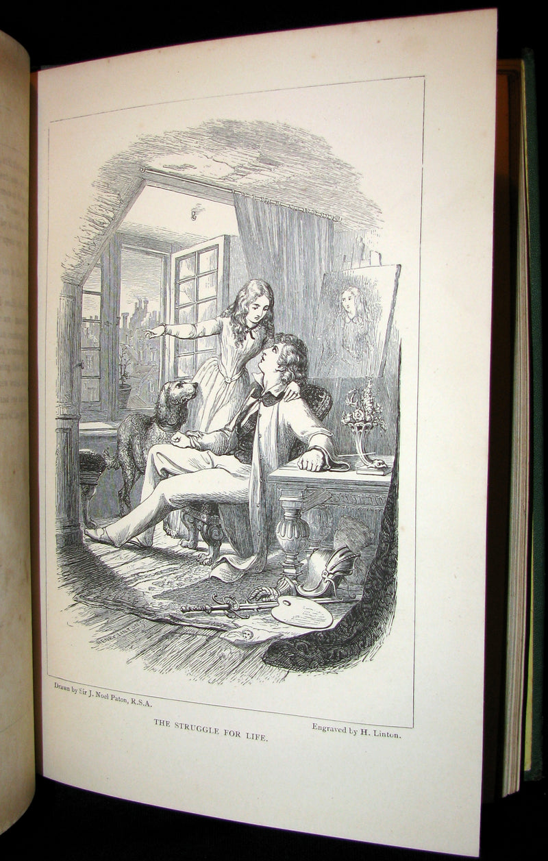 1870 Scarce Victorian signed Book - Midsummer Eve : a fairy tale of loving and being loved