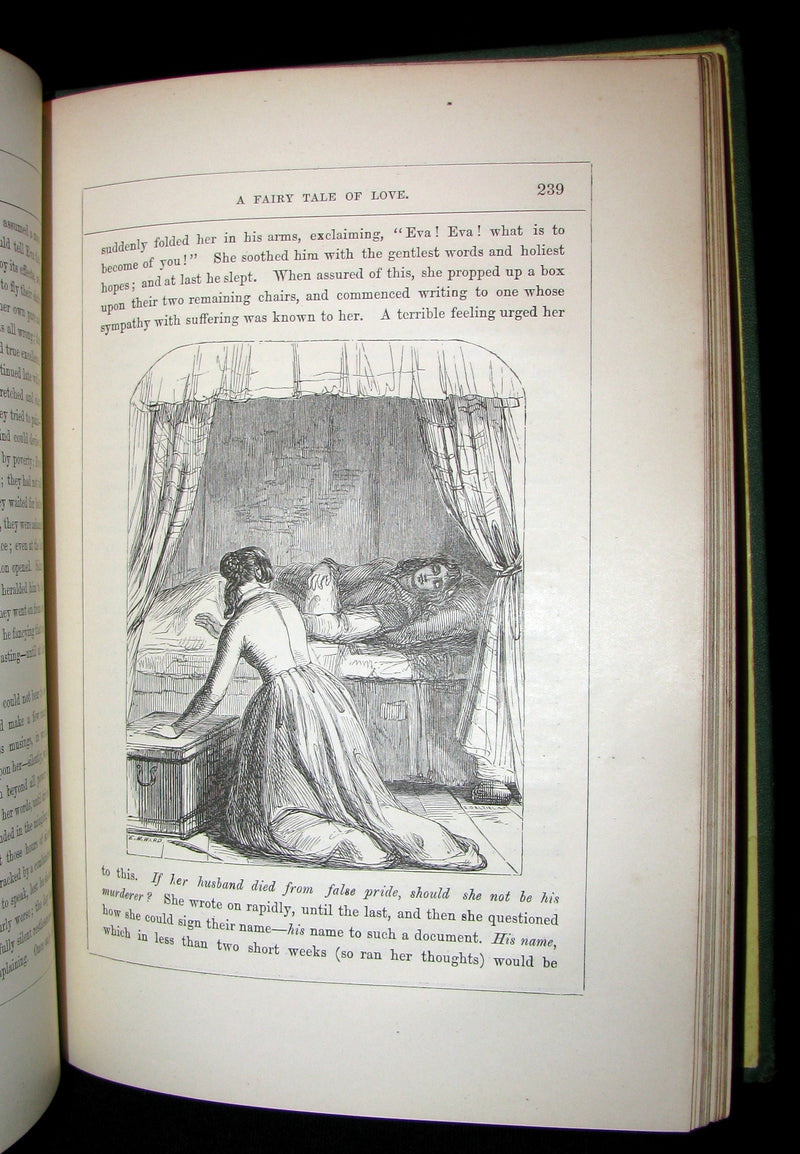 1870 Scarce Victorian signed Book - Midsummer Eve : a fairy tale of loving and being loved