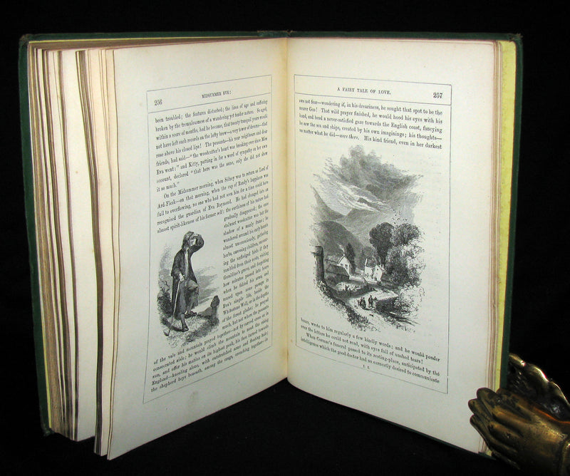1870 Scarce Victorian signed Book - Midsummer Eve : a fairy tale of loving and being loved