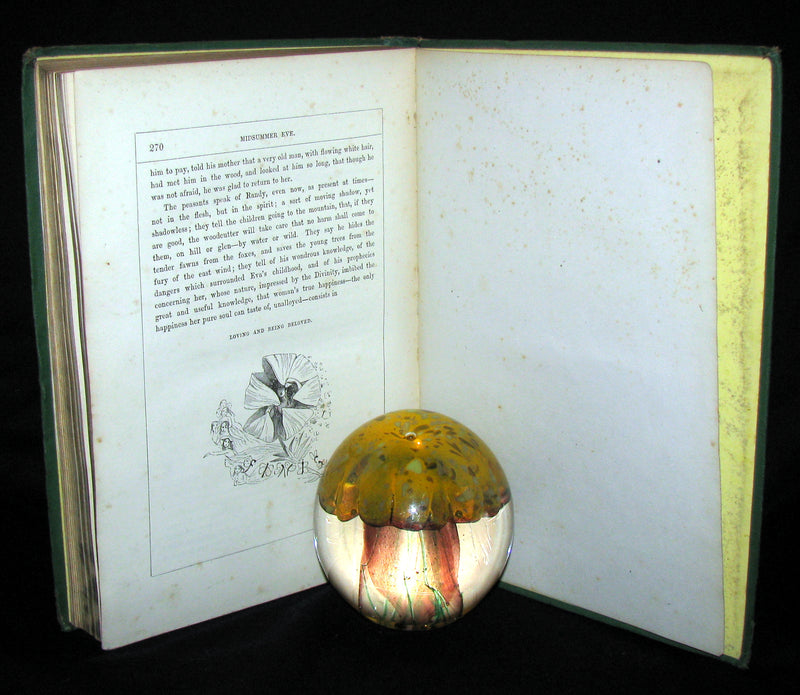 1870 Scarce Victorian signed Book - Midsummer Eve : a fairy tale of loving and being loved