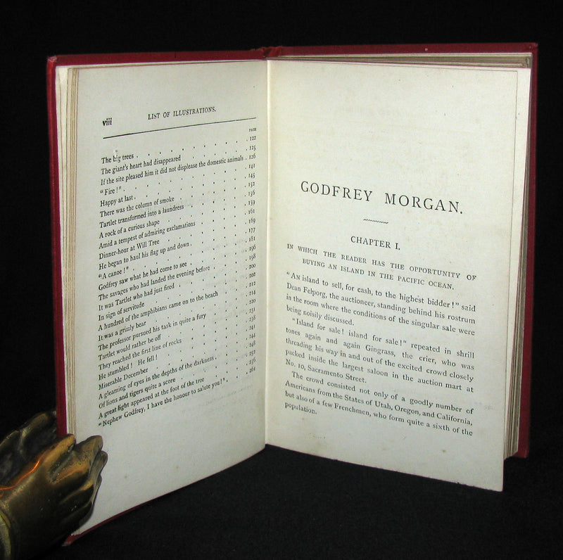 1899 Scarce Edition - JULES VERNE - Godfrey Morgan: A Californian Mystery