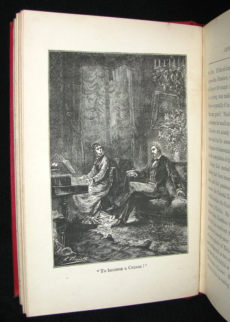 1899 Scarce Edition - JULES VERNE - Godfrey Morgan: A Californian Mystery