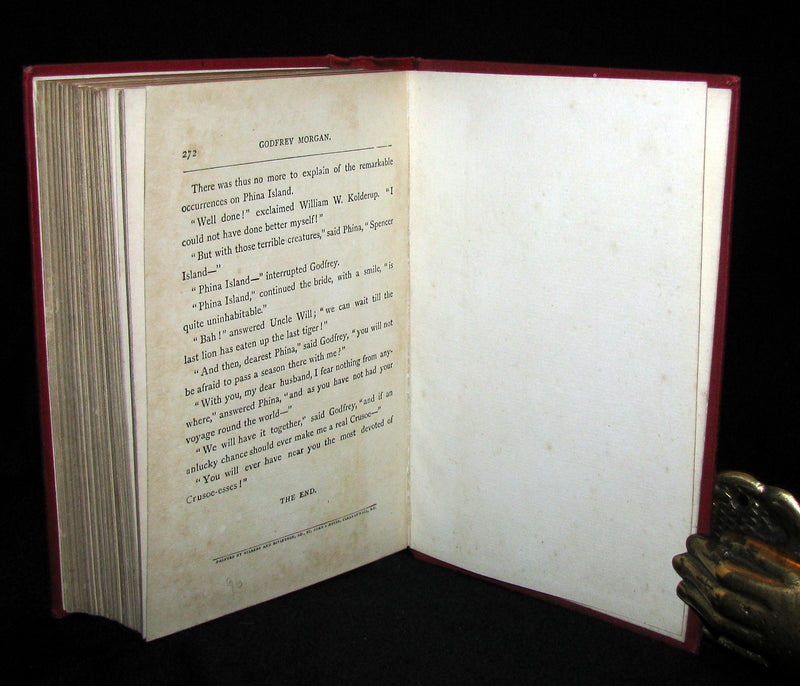 1899 Scarce Edition - JULES VERNE - Godfrey Morgan: A Californian Mystery