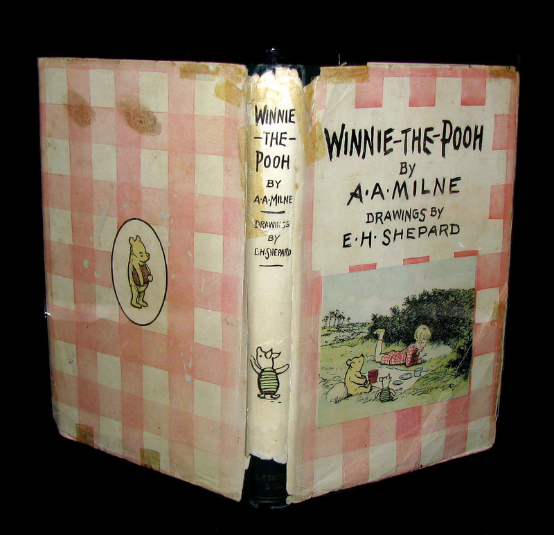 1926 First US Edition - A. A. Milne & Ernest H. Shepard - WINNIE-THE-POOH with dust jacket!