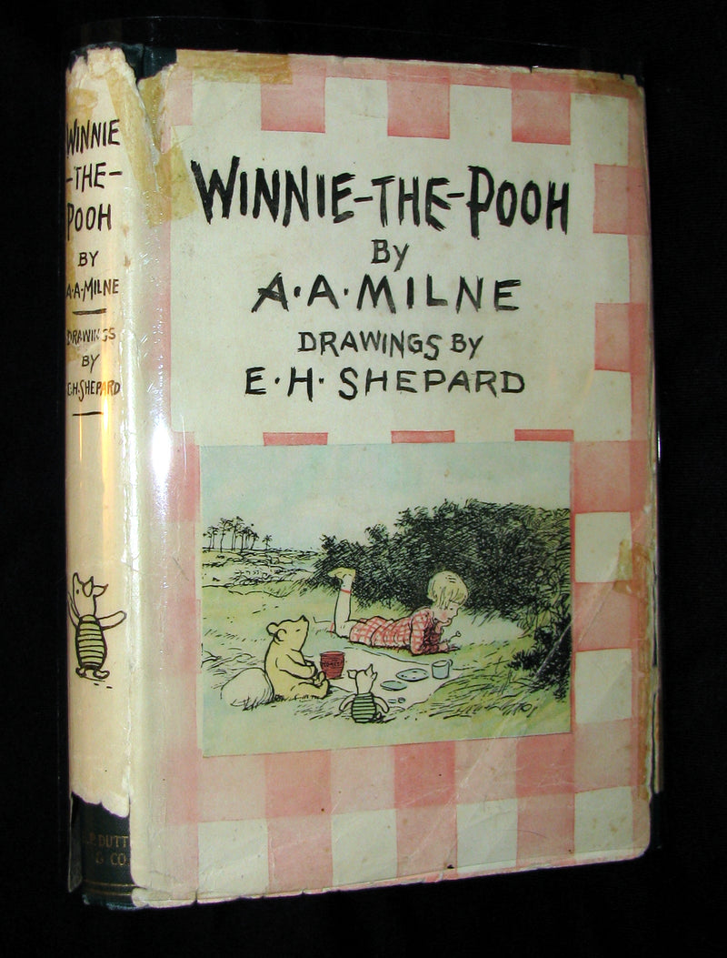 1926 First US Edition - A. A. Milne & Ernest H. Shepard - WINNIE-THE-POOH with dust jacket!