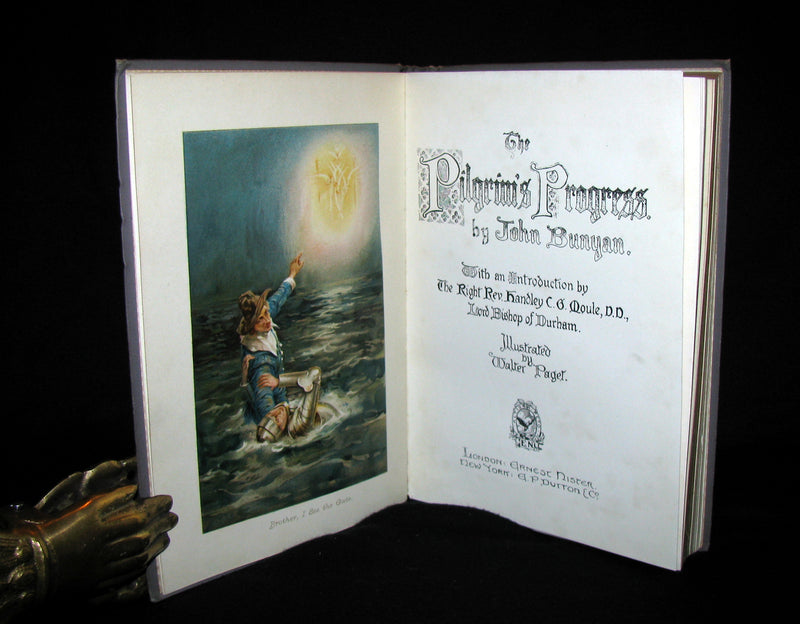 1900 Rare Victorian Book - The Pilgrim's Progress by John Bunyan illustrated by W. Paget
