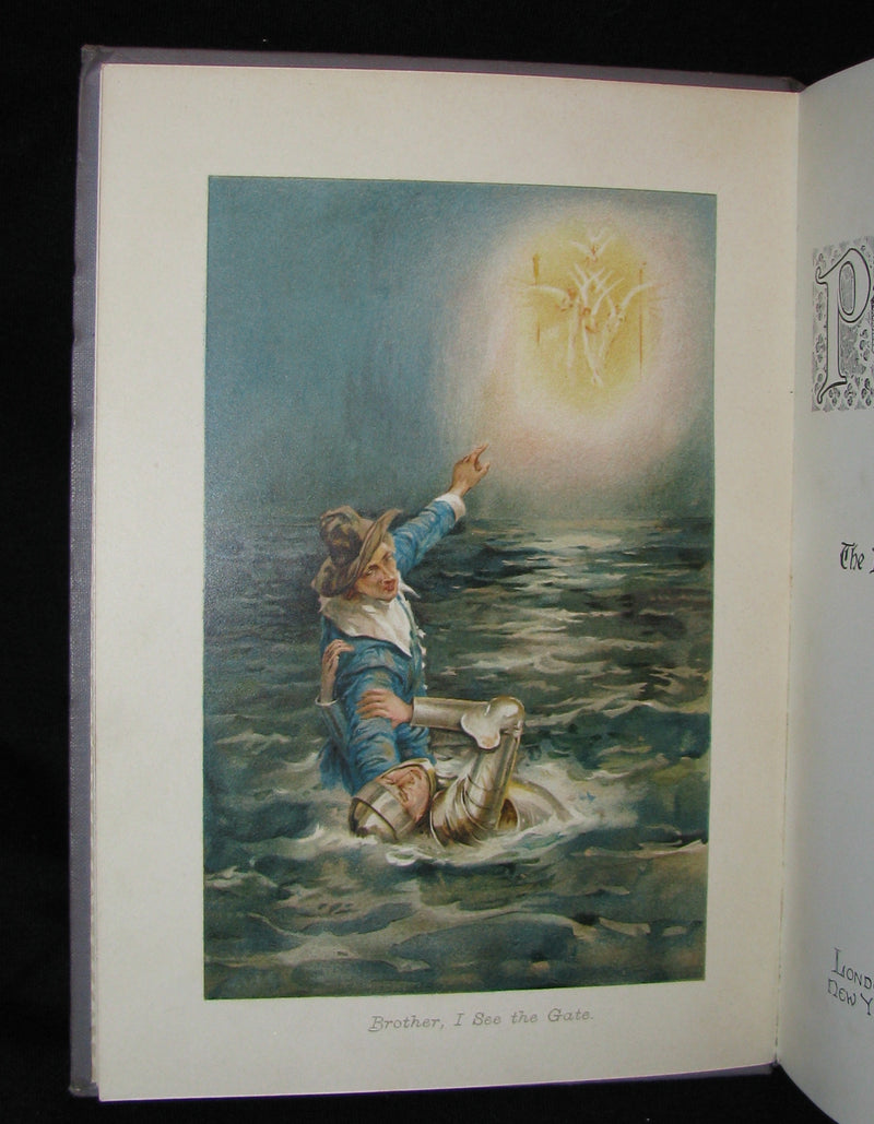 1900 Rare Victorian Book - The Pilgrim's Progress by John Bunyan illustrated by W. Paget