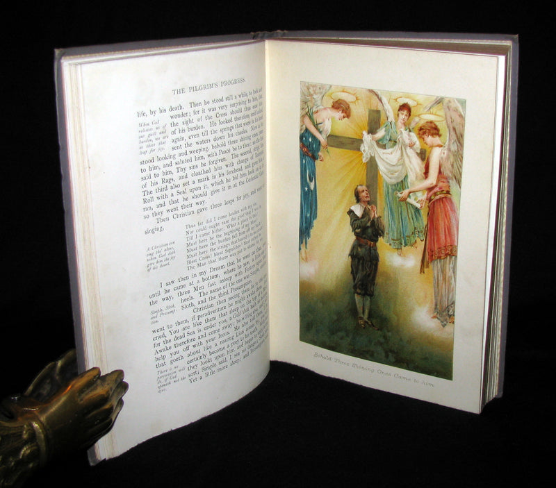 1900 Rare Victorian Book - The Pilgrim's Progress by John Bunyan illustrated by W. Paget