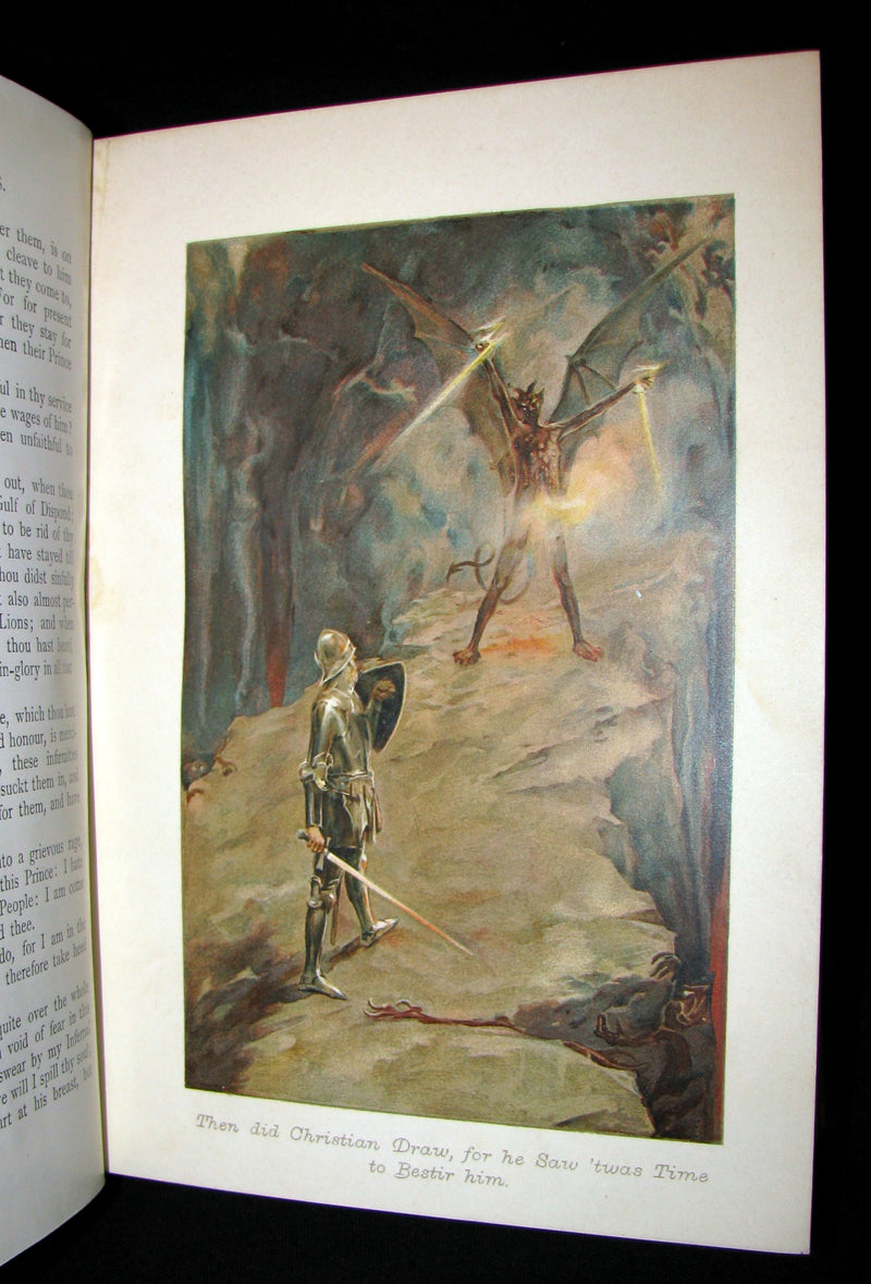 1900 Rare Victorian Book - The Pilgrim's Progress by John Bunyan illustrated by W. Paget