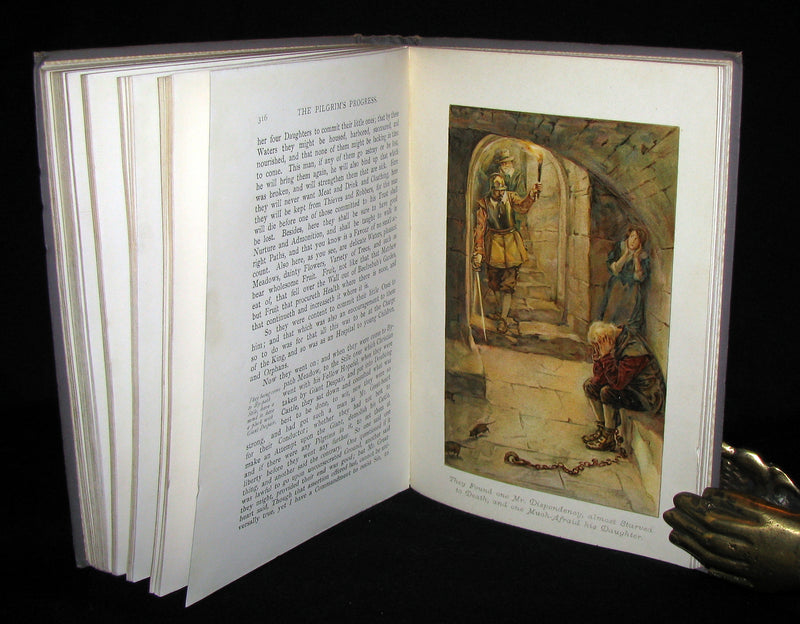 1900 Rare Victorian Book - The Pilgrim's Progress by John Bunyan illustrated by W. Paget