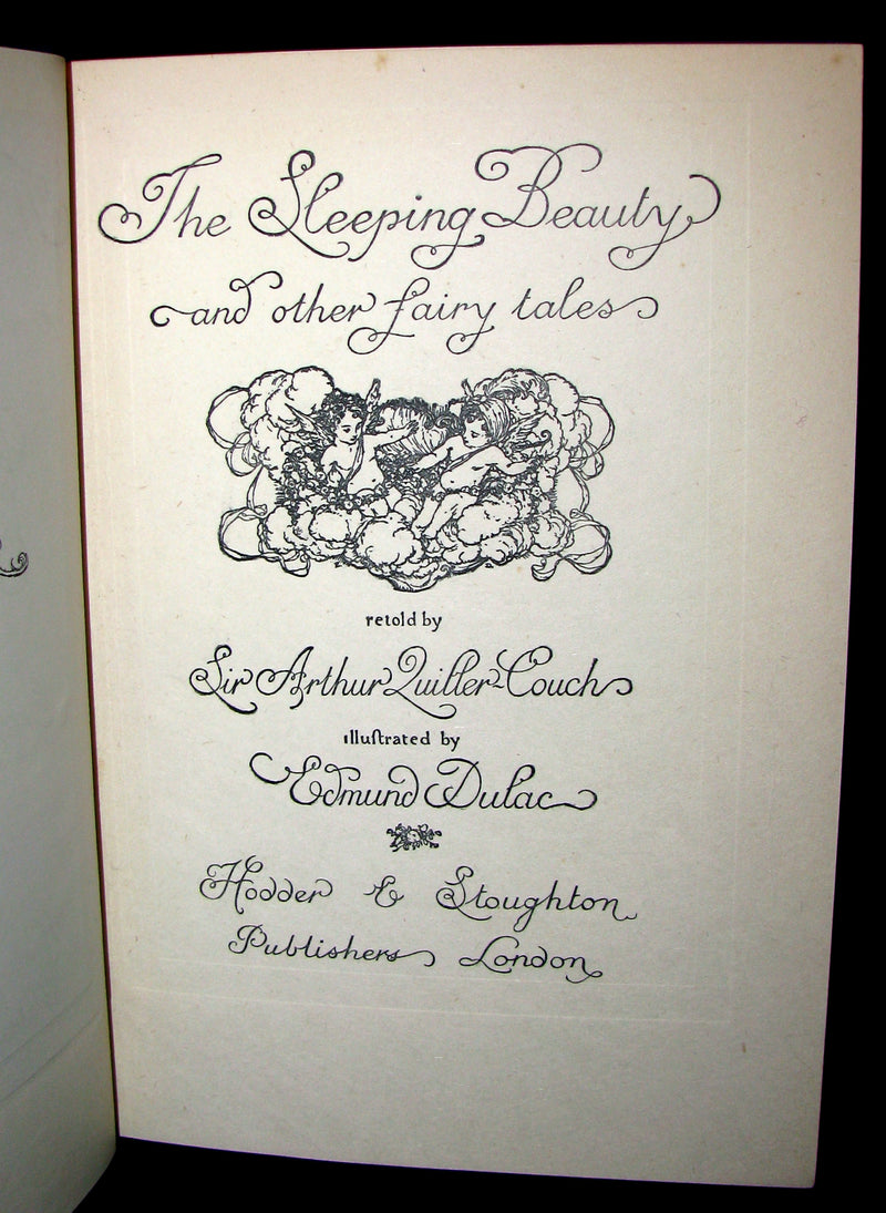1927 Rare Book - EDMUND DULAC'S SLEEPING BEAUTY and Other Fairy Tales